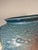 1940s 1940s Vintage Roseville Pottery Blue Magnolia Vase Two-Handled Large 18.5"h For Sale - Image 5 of 9