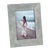 Carpi Suede Lux Photo Frame, 5" x 7", Shoreline Gray For Sale