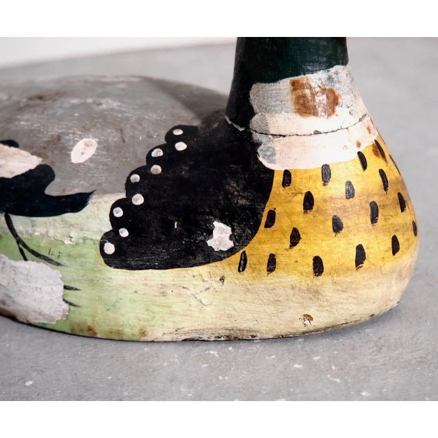 Antique French Painted Bird Decoy For Sale - Image 3 of 4