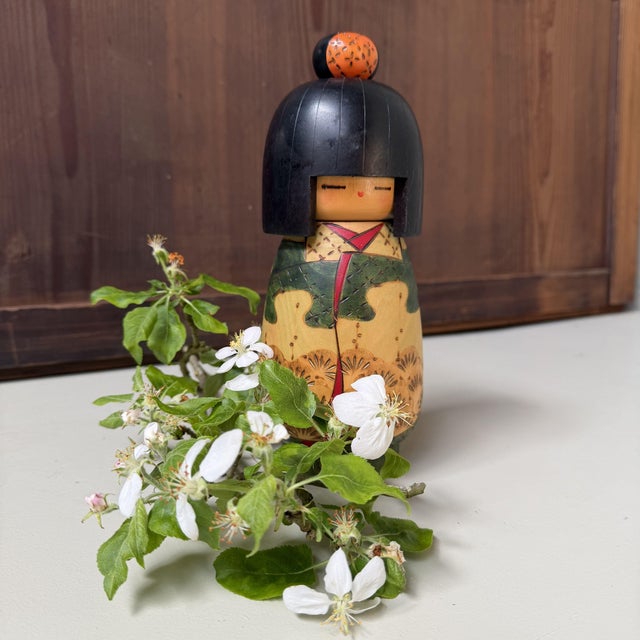 Vintage Sōsaku Kokeshi Seiya by Kazuo Takamizawa, 1990s For Sale - Image 4 of 8