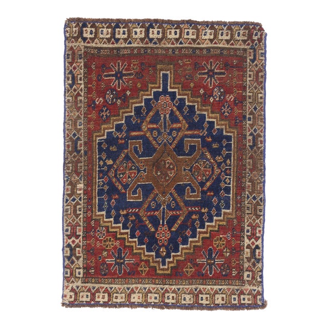 Late 19th Century Persian Shiraz Rug, 01'11 X 02'08 For Sale