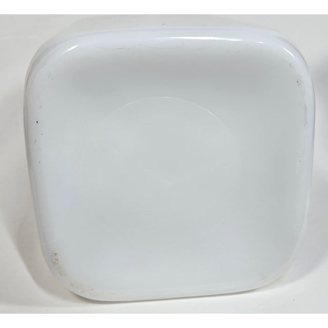 Rustic Harvest Milk Glass Canister For Sale - Image 3 of 10