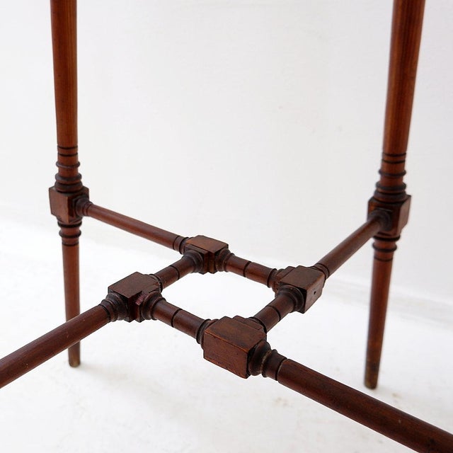 Art Nouveau Style Wooden Side Table For Sale - Image 11 of 16