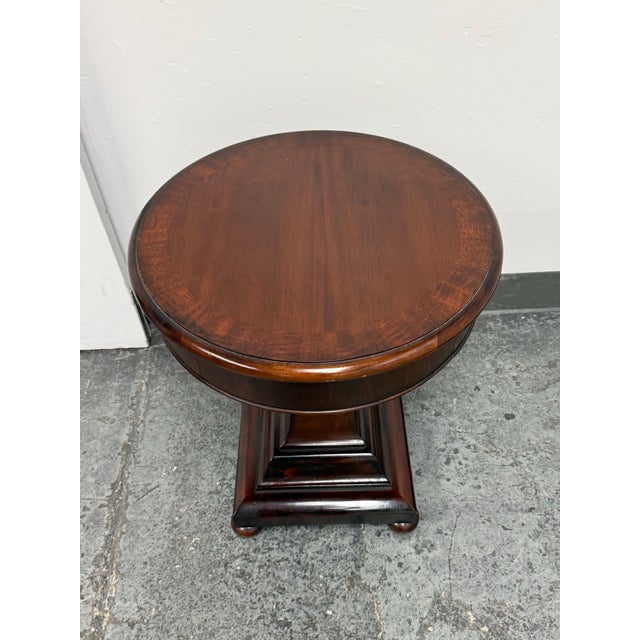 Ralph Lauren Home Anglesey Pedestal End Table For Sale In San Francisco - Image 6 of 12