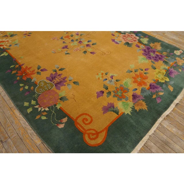 1920s Chinese Art Deco Carpet For Sale - Image 9 of 12