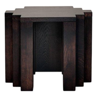 Cadence 55 Stool in Dark Brown European Oak by Mokko Amsterdam For Sale