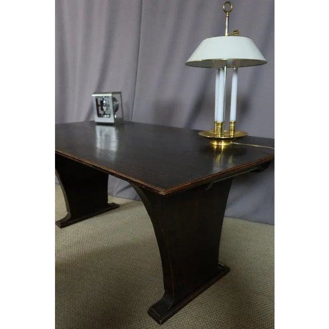 20th Century Desk in Blackened Oak For Sale - Image 4 of 13