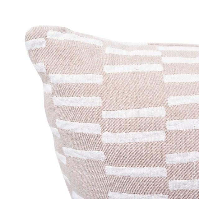 Early 21st Century Schumacher X Caroline Z Hurley Cedar Tree Neck Pillow in Clay For Sale - Image 5 of 9