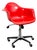 Mid Century Modern Lounge Chair Ray Eames Herman Miller Red Arm Shell Modernica For Sale