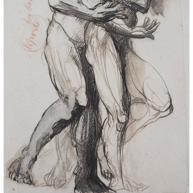 After Auguste Rodin, Shadow Speaking to Dante, Engraving For Sale - Image 5 of 6