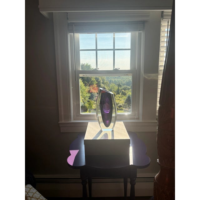 Glass Purple Correia Art Glass Vase. Limited Edition 9199.75/500 For Sale - Image 7 of 10