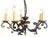 1960s Wrought Iron 5-Light Chandelier, 1960s For Sale - Image 5 of 14