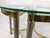 Vintage Semi Circle Brass Side Tables, 1970s, Set of 2 For Sale - Image 4 of 16