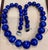 Metal Certified Vintage Lapis Lazuli Single Strand Diamond Necklace 14 Kt White Gold For Sale - Image 7 of 18