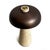 Attractive simple and sturdy, small LED table lamp. Freestanding with no cord needed. Beautiful bronze metal mushroom...