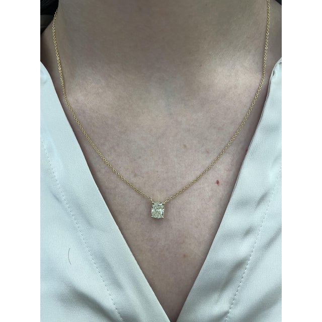 Beautiful classic natural diamond pendant necklace, EGL certified. Simple, modern, and classic. By Alexander Beverly...