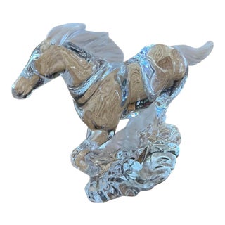 Vintage Lenox Solid and Frosted Horse Figurine- Racing in the Wind- 7”x5”x2”- No Box For Sale
