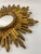 Vintage 1970s French Gilded 13.5" Sunburst Wall Mirror For Sale - Image 4 of 18