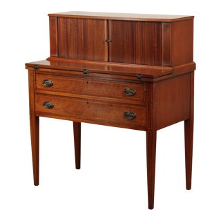 Maddox 1940's Federal Style Mahogany Writing Desk For Sale