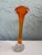 Orange 1960s Swedish Åseda Glasbruk Orange Art Glass Bud Vase, Attributed to Bo Borgström For Sale - Image 8 of 11