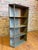 Mid 20th Century Antique Industrial Galvanized Steel Angled Shelving Unit For Sale - Image 5 of 16