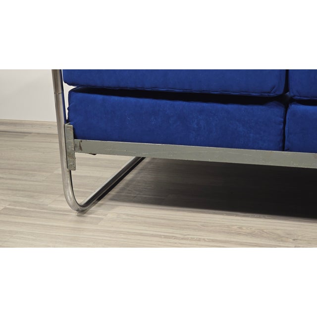 Bauhaus Bauhaus Chrome Sofa by Robert Slezák for Slezák Factories, 1930s For Sale - Image 3 of 16
