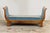Cherrywood chaise longue/bench with molded detailing. First half of the 19th century. Reupholstered in new fabric....