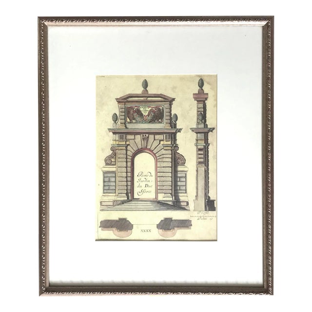 French Renaissance Architecture Print For Sale