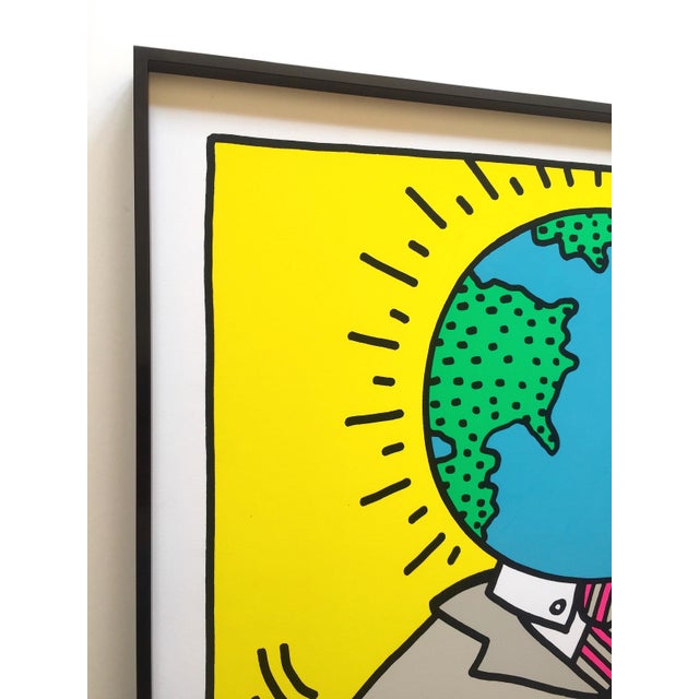 Keith Haring Vintage 1990 Lmtd Edtn Collector's Framed Pop
