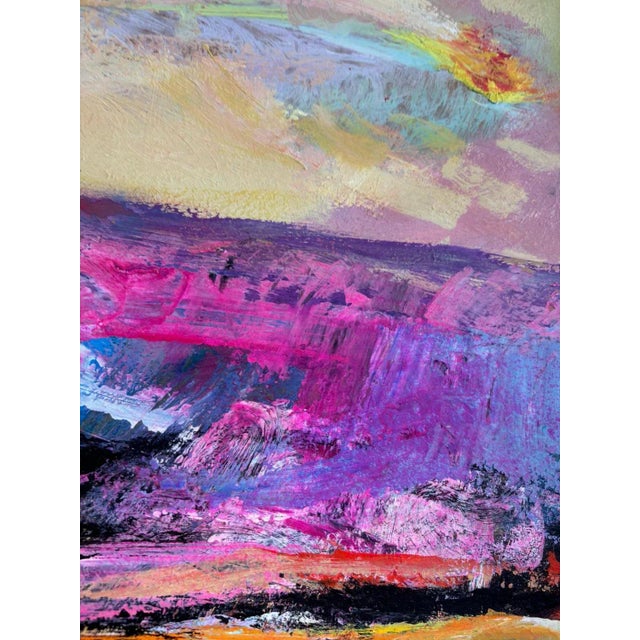 Jean Krillé, Landscape No. 98, Oil on Masonite, 1989 For Sale - Image 6 of 10