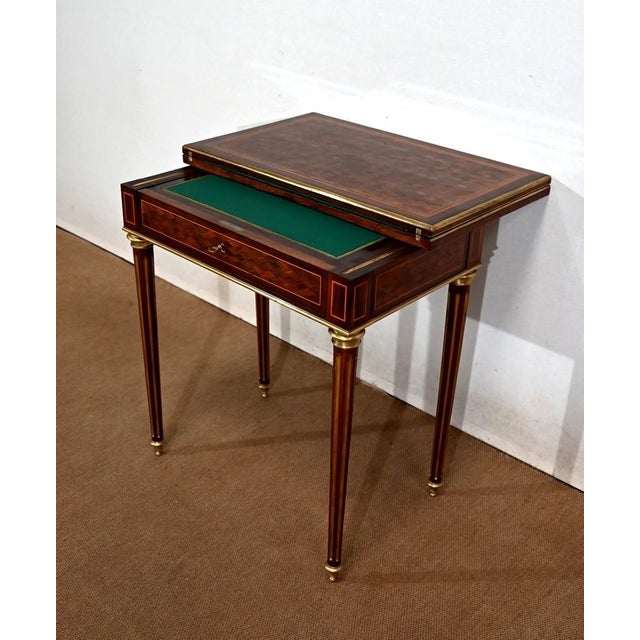 Medium Louis XVI Style Multifunctional Table, Late 19th Century For Sale - Image 4 of 18