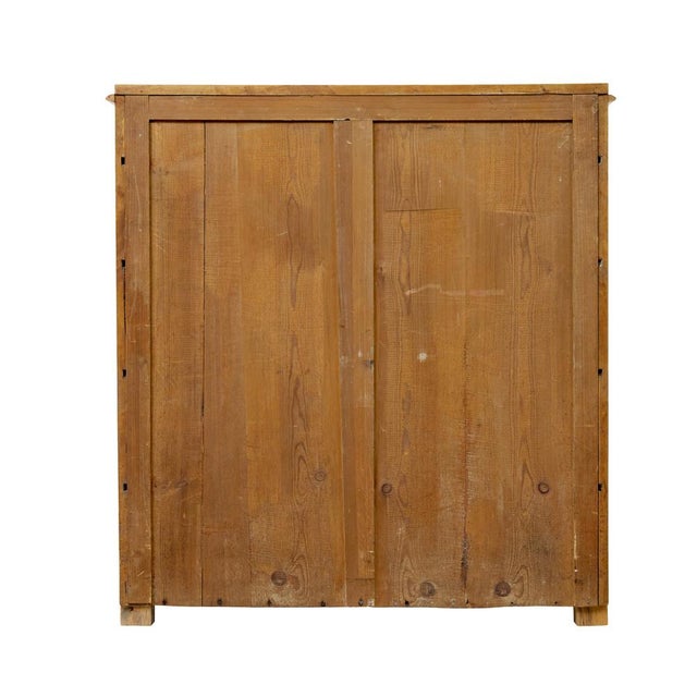 Antique Swedish Flame Birch Chest of Drawers, 1880 For Sale - Image 9 of 11