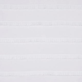 Sample - Schumacher Dorothy Pleated Linen Fabric in Ivory For Sale