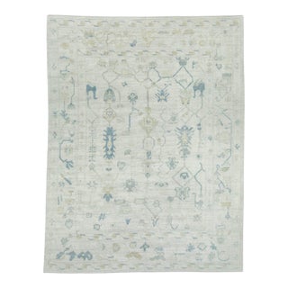 Turkish Oushak Rug 7'11" x 10'3" #18693 For Sale
