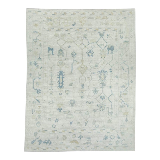Turkish Oushak Rug 7'11" x 10'3" #18693 For Sale