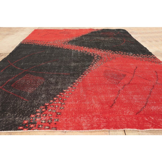 Zeki Muren Vintage Turkish Sivas Rug, 06'09 09'08 For Sale - Image 9 of 10