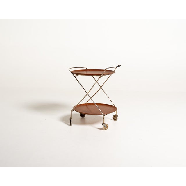 Serving Trolley by J-H Fabrikerna, 1950s For Sale - Image 12 of 12
