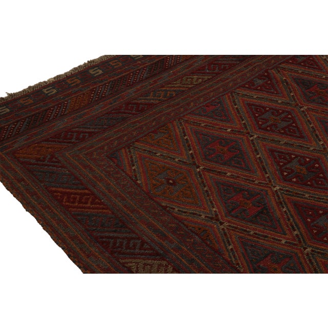 2010s Rug & Kilim’s Afghan Baluch Tribal Rug in Red With Colorful Geometric Patterns For Sale - Image 5 of 7