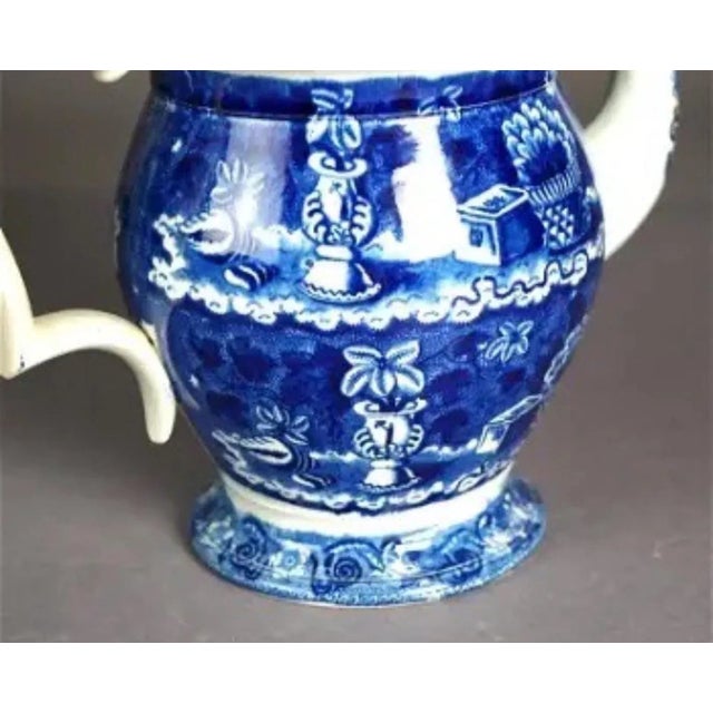 Antique Stevenson Staffordshire Pottery Transferware Coffee Tea Pot For Sale - Image 10 of 11