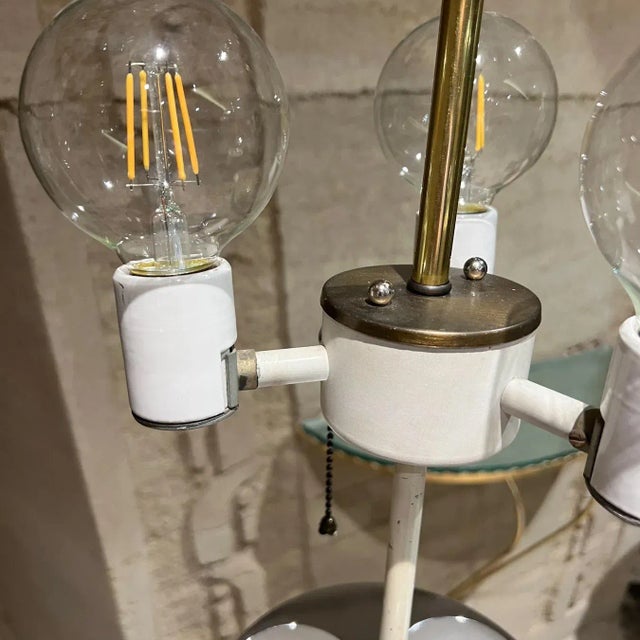 1970s White Cylinder Table Lamp Style of Kartell Italy For Sale - Image 11 of 13