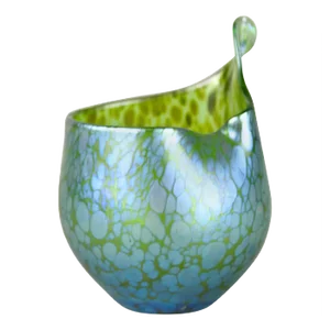 Iriscident Glass Vase with Creta Papillon Decor from Loetz Witwe, Bohemia, 1902