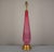 Towering vintage Murano lamp of PINK ORCHID Opaline. The color is quite vivid and has a magical aura, courtesy of the...