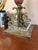 English Neo Classical Brass Table Lamp With Lucite Base For Sale - Image 3 of 6