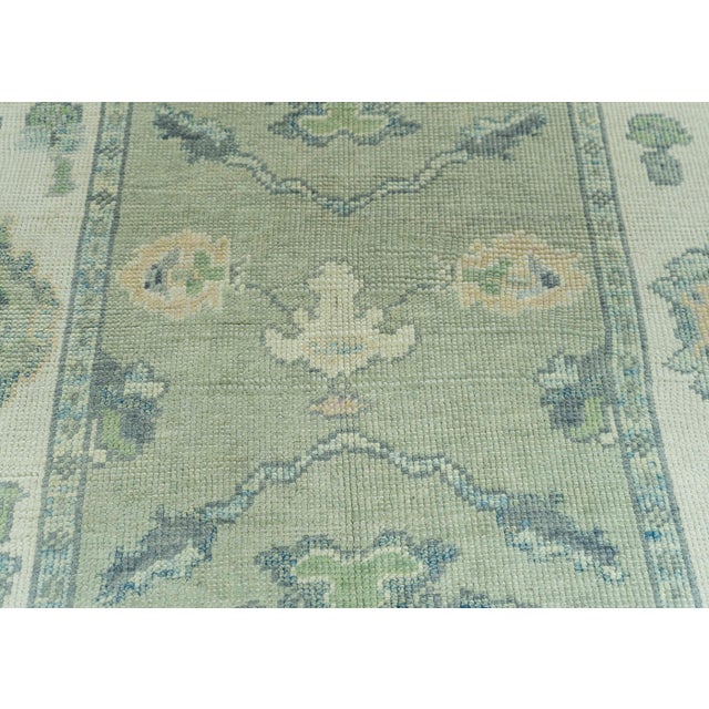 Turkish Turkish Oushak Rug 3'9"x 5'8" #19116 For Sale - Image 3 of 8