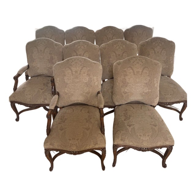 Kreiss Dining Chairs - Set of 10 For Sale
