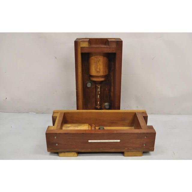 Wood Vintage Industrial Foundry Wooden Block Mold Architectural Valcor Engine - a Pair For Sale - Image 7 of 12