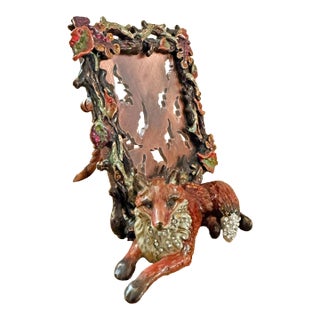 Jay Strongwater Bejeweled & Enameled Picture Frame With Swarovski Crystals For Sale
