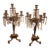 Pair of 19th Century French Napoleon Bronze Candelabra For Sale