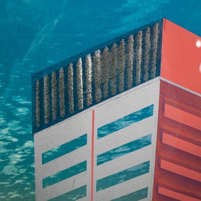 1985 Limited Edition Modern Abstract Cityscape Serigraph Title Steel Mosaic #175/450 by Don Munz For Sale - Image 14 of 18