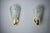 Gold Frosted Leaf Wall Lights in Murano Glass, 1970, Set of 2 For Sale - Image 8 of 8